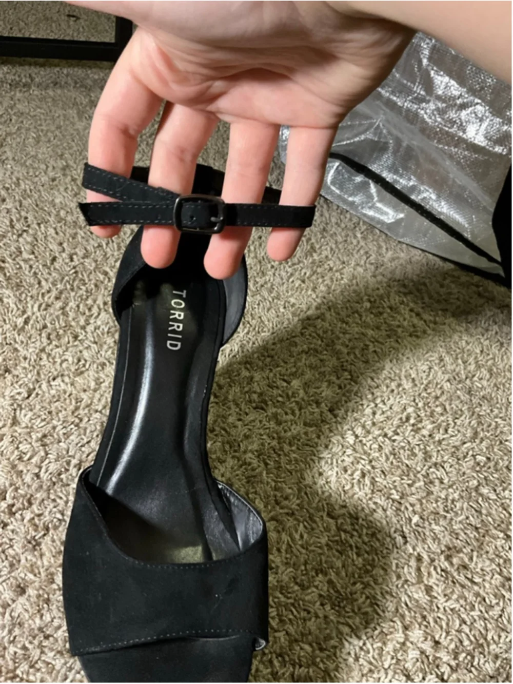 Women's Torrid Black Suede Platform Heels Size 10